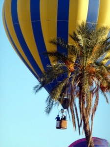 Rising Hot air balloon