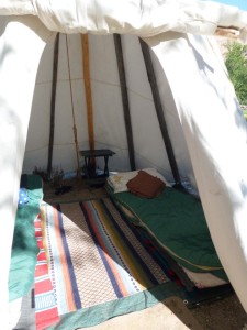 Come equipped for Teepee Camping