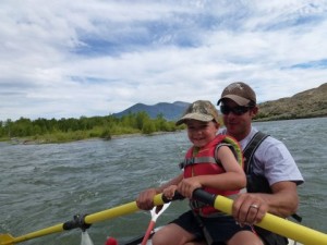 Family river rafting, Salmon River