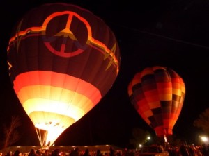 Lake Havasu Balloon Fest, night glow