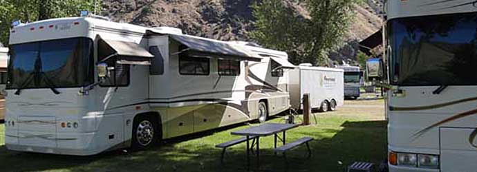 Foretravel RV club, Wagonhammer Idaho Campgrounds