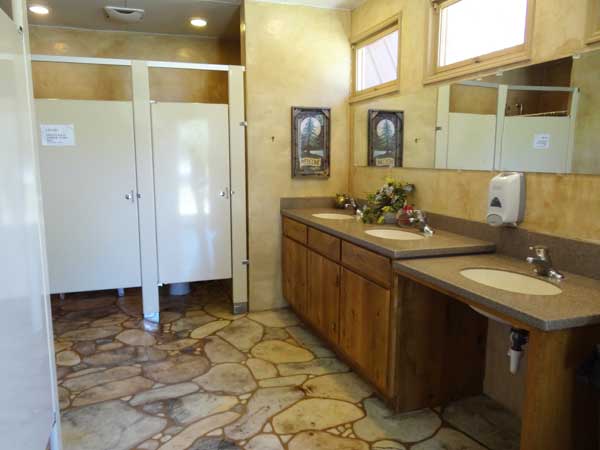 Campground Pristine Bathrooms